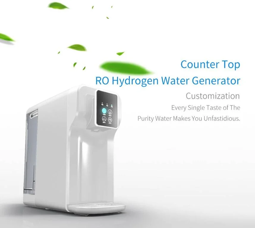 Desktop 5 Liters Hydrogen-Rich Water Ionizer Purifier Machine PP+ Activated Carbon Composite Filter + RO Membrane Reverse Osmosis Filter Cdc Touch Water Filter