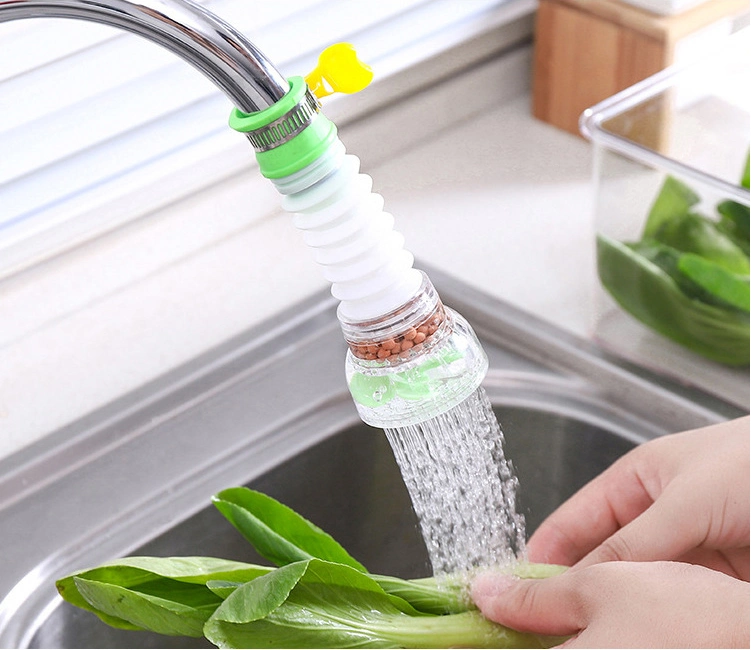 Shower Kitchen Household Splash-Proof Telescopic Filter Tip Rotatable Shower Tap Water Filter