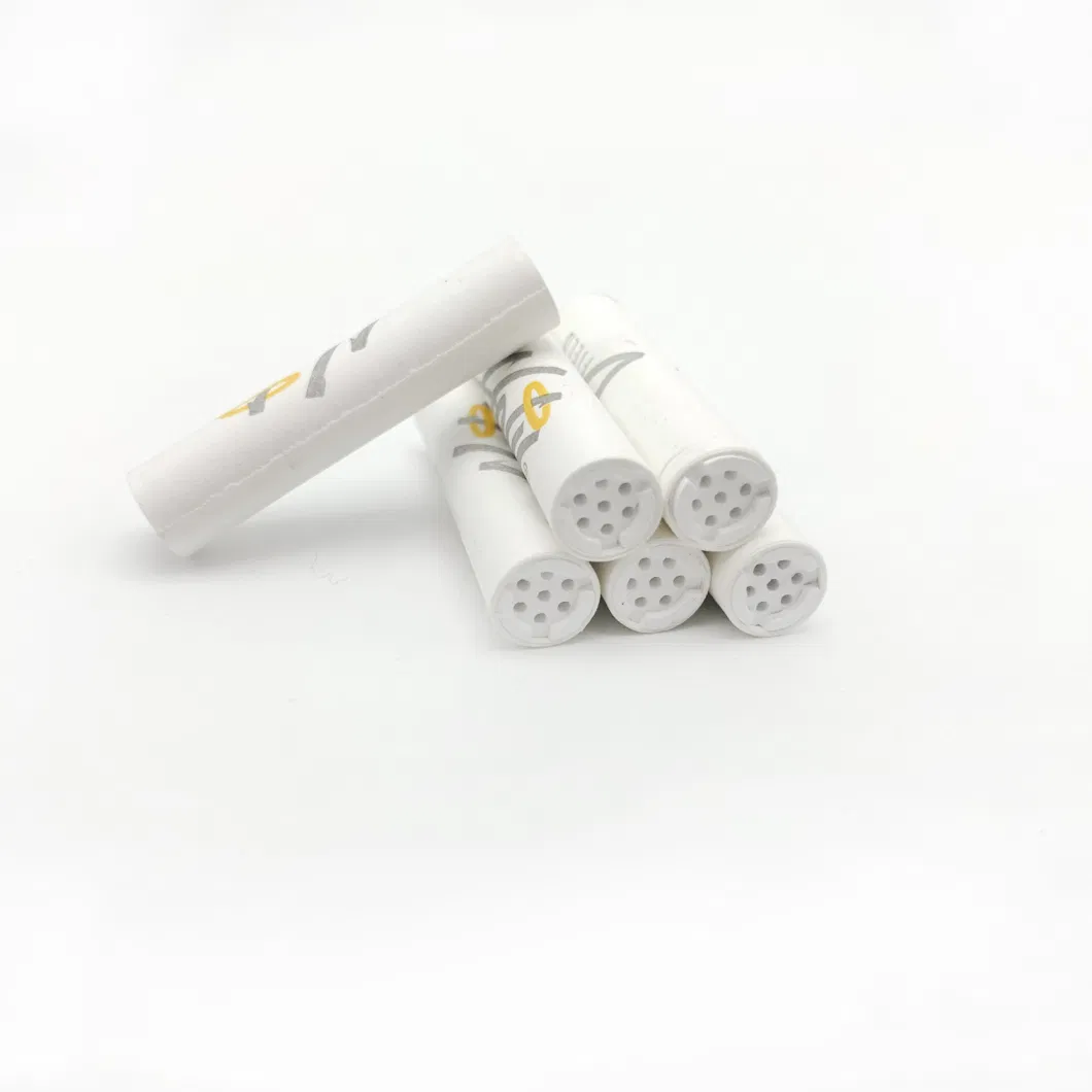 OEM Custom Patterns Charcoal Cigarette Smoking Paper Roll 6mm 7mm Ceramic Activated Carbon Fiber Filter