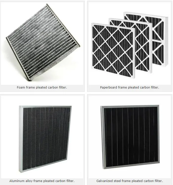 Customized Dimension Panel Type Coarse Activated Carbon Air Filter Chemical Pre-Filter