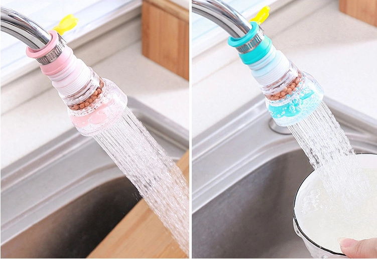 Shower Kitchen Household Splash-Proof Telescopic Filter Tip Rotatable Shower Tap Water Filter