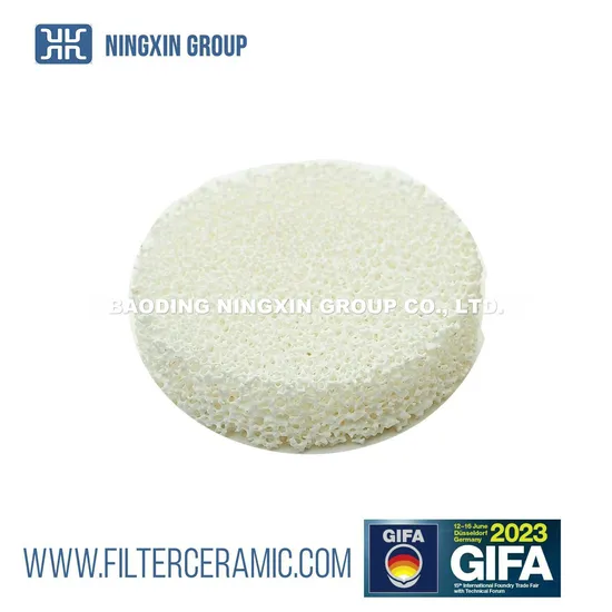 Ningxin Ceramic Foam Filter China Foam Ball Filter Factory Sic Ceramic Foam Filter Substrate Parts Reticulated Foam Filter Alumina Ceramic Foam Filter 