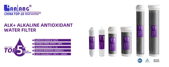 Alk+ Alkaline Water Filter Cartridge Ceramic Ball Activated carbon Water Filter 