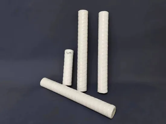 Wholesale Cotton 1 Micron 10 Inches Water PP Yarn String Wound Cartridge Filters for Drinking Water Purification 