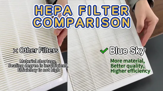 OEM ODM Customized Activated Carbon Cartridge Panel Air HEPA Filter for Air Purifier Parts 