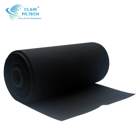 Rolled Synthetic Fibers Activated Carbon Fiber Fabric Felt Fiber Factory Price Rolled Synthetic Fibers Activated Carbon Fiber Fabric Filter Black Color