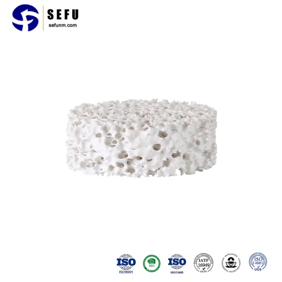 Sefu Ceramic Foam Filter China Foam Ball Filter Factory Sic Ceramic Foam Filter Substrate Parts Reticulated Foam Filter Alumina Ceramic Foam Filter