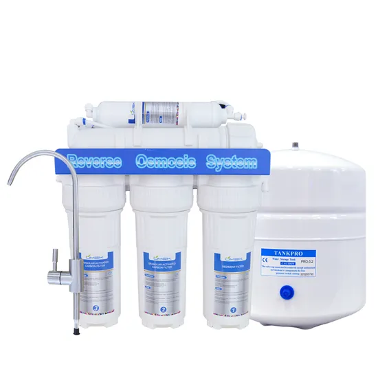 6 Stage Pumpless Water Filter RO System with Faucet and Tank 