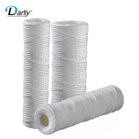 Water Treatment CTO PP Meltblown PP Cotton String Wound Water Filter Cartridge 5 Micron, Od 63mm, ID 28mm, Length 10