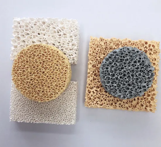 Refractories Industrial Pump Ball Tube Mechanical Porous Plate Black Silicon Carbide Zirconia Ceramic Product Seal Ring Foam Filter for Metal Steel Casting 