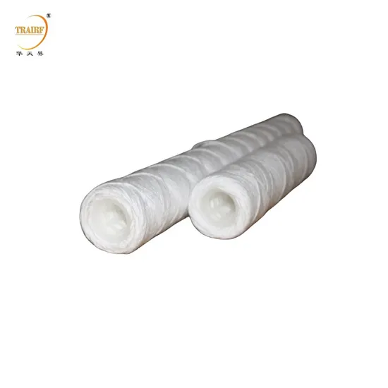 Cotton Wound String PP Reverse Water Filter Cartridge High Pure Water Filtration 